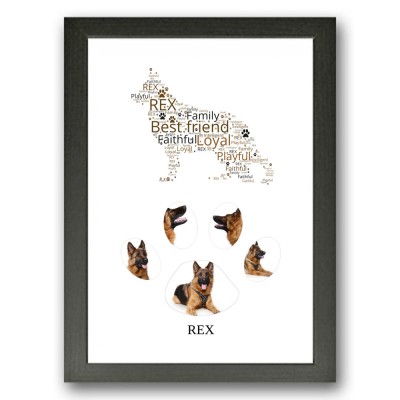 German Shepherd Dog Photo Collage Gift